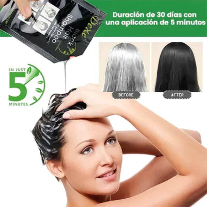 BLACK HAIR™️SHAMPOO PINTA CANAS