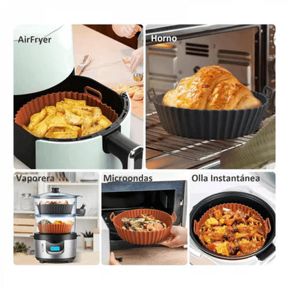 6 MOLDES SILICONA  AIR FRYER